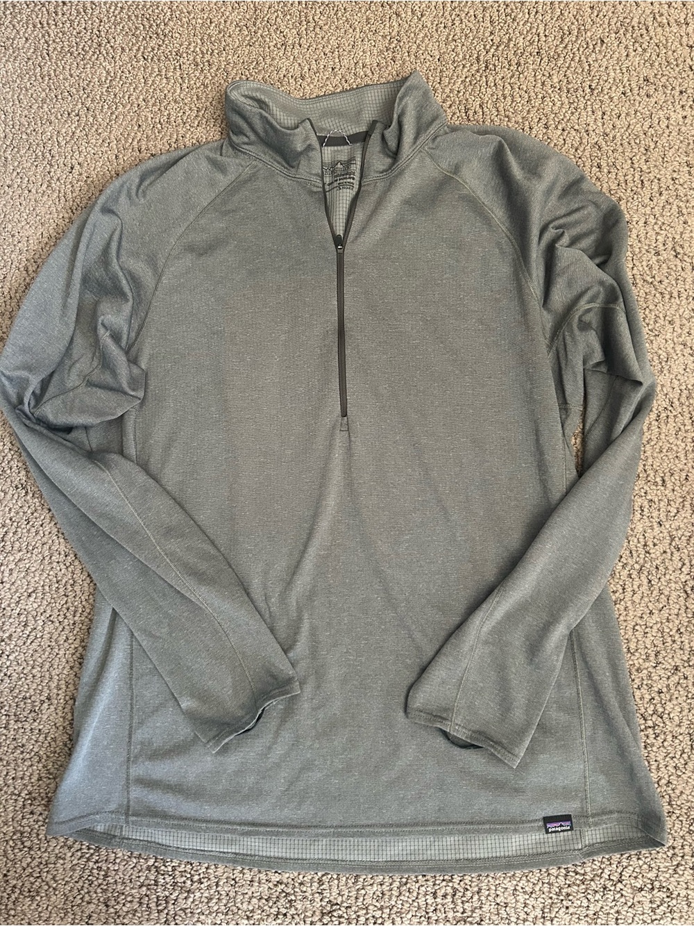 Patagonia Mens Midweight Capilene 1/2 Zip Base-layer Pullover